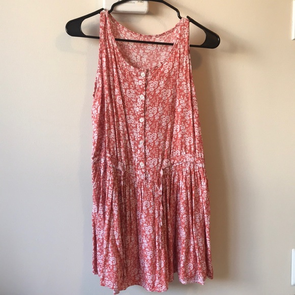 Dresses & Skirts - Orange Flower Minidress